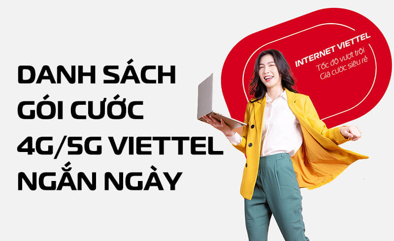 Danh sách các gói cước 4G Viettel ngắn ngày